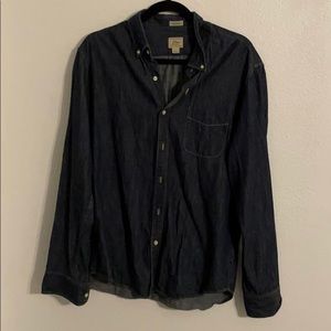 Men’s Large JCrew Button Down Denim